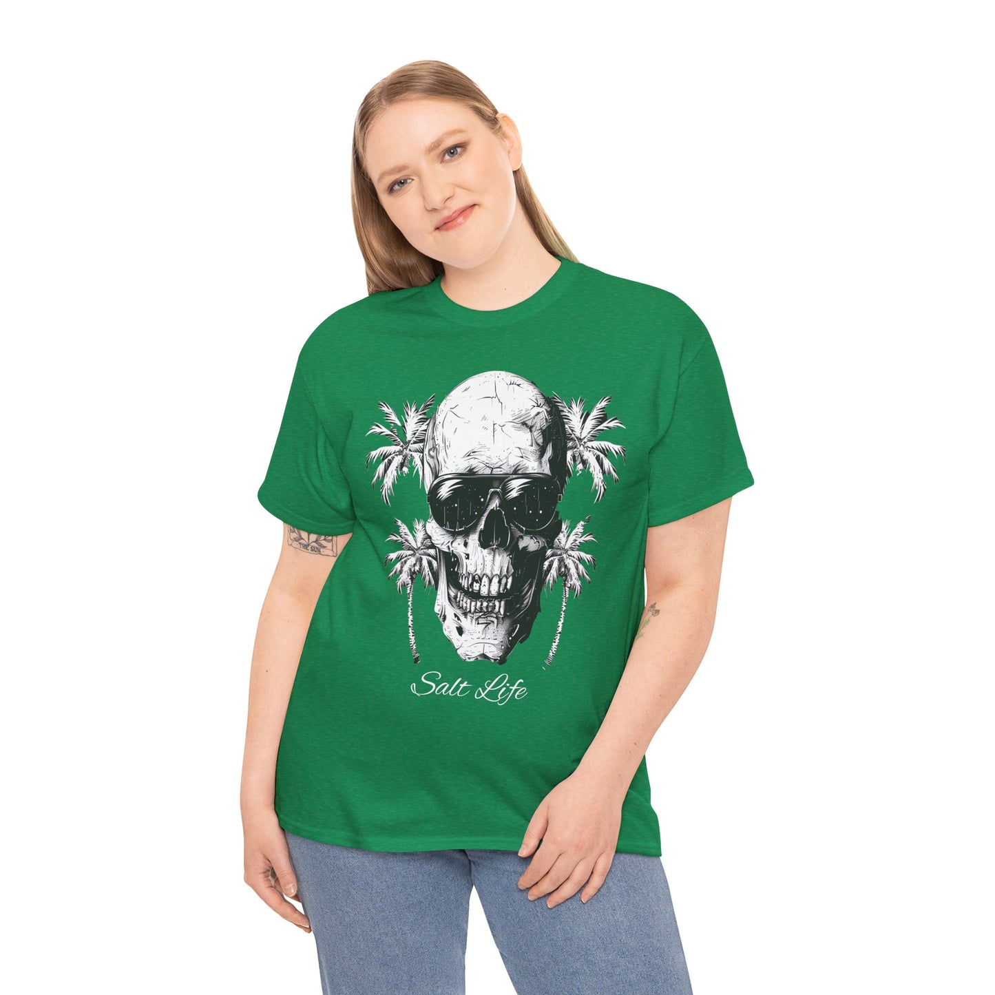 Salt Life Skull Beach Vibes Unisex Heavy Cotton Tee