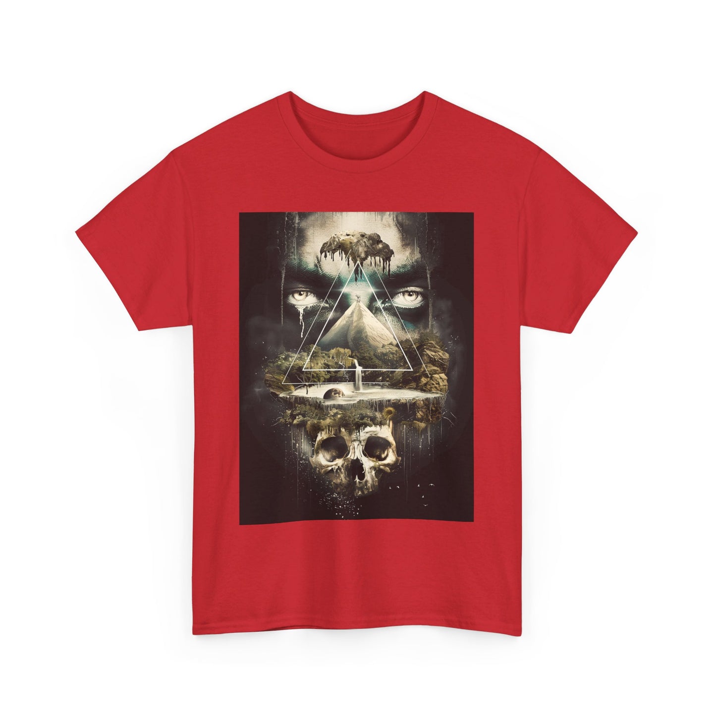 Fitzboyzprintz Eye Of The Illuminati Unisex Fashion Heavy Cotton Fabric Tee Shirt