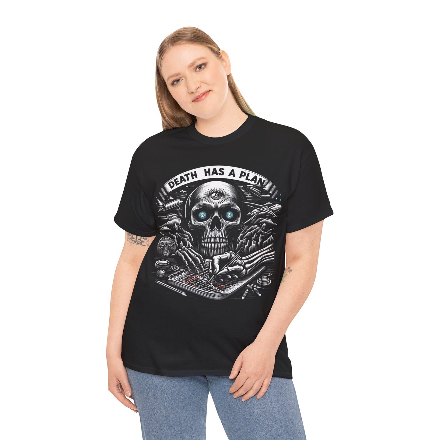 Death Has A Plan Unisex Heavy Cotton Tee