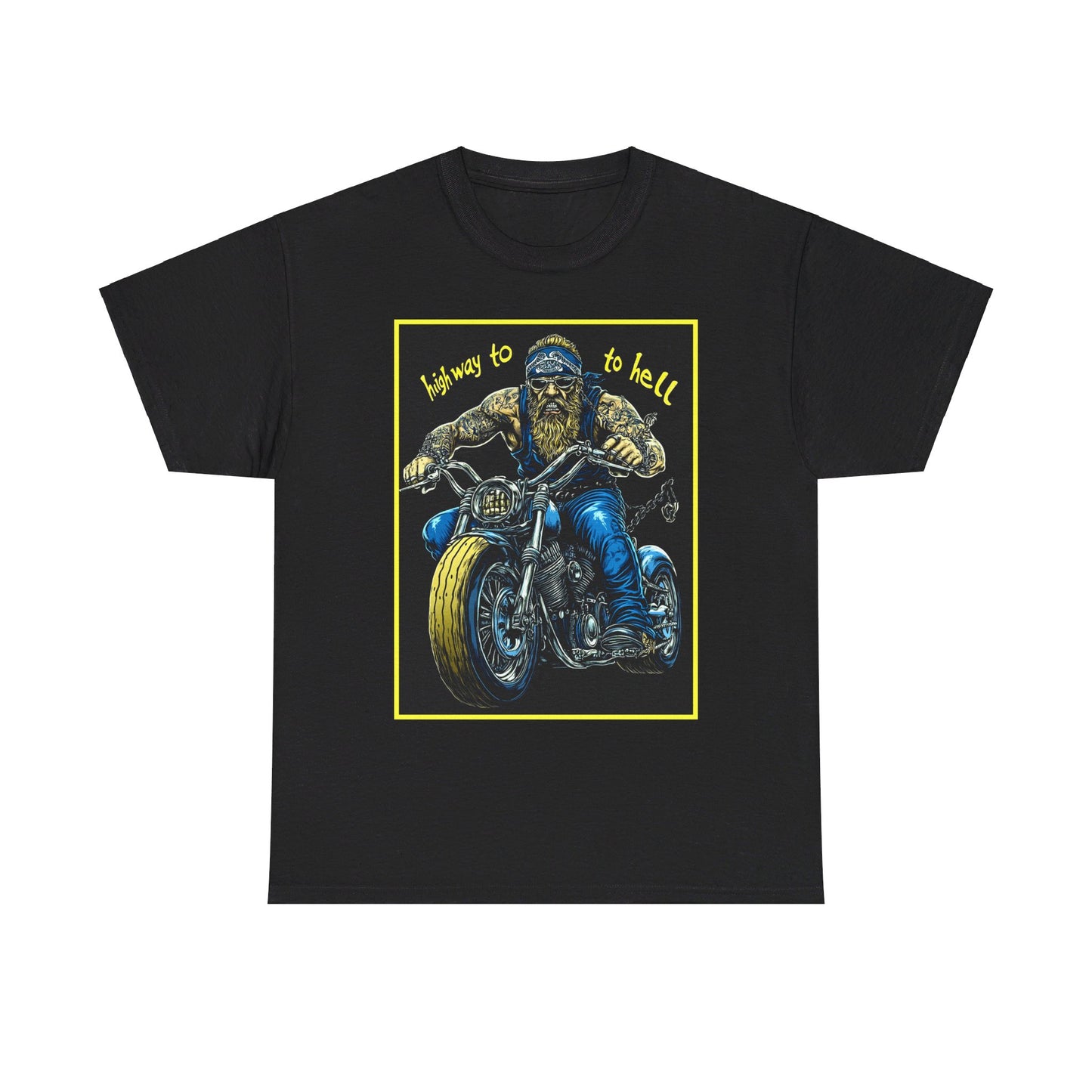 highway to hell Unisex Heavy Cotton Tee