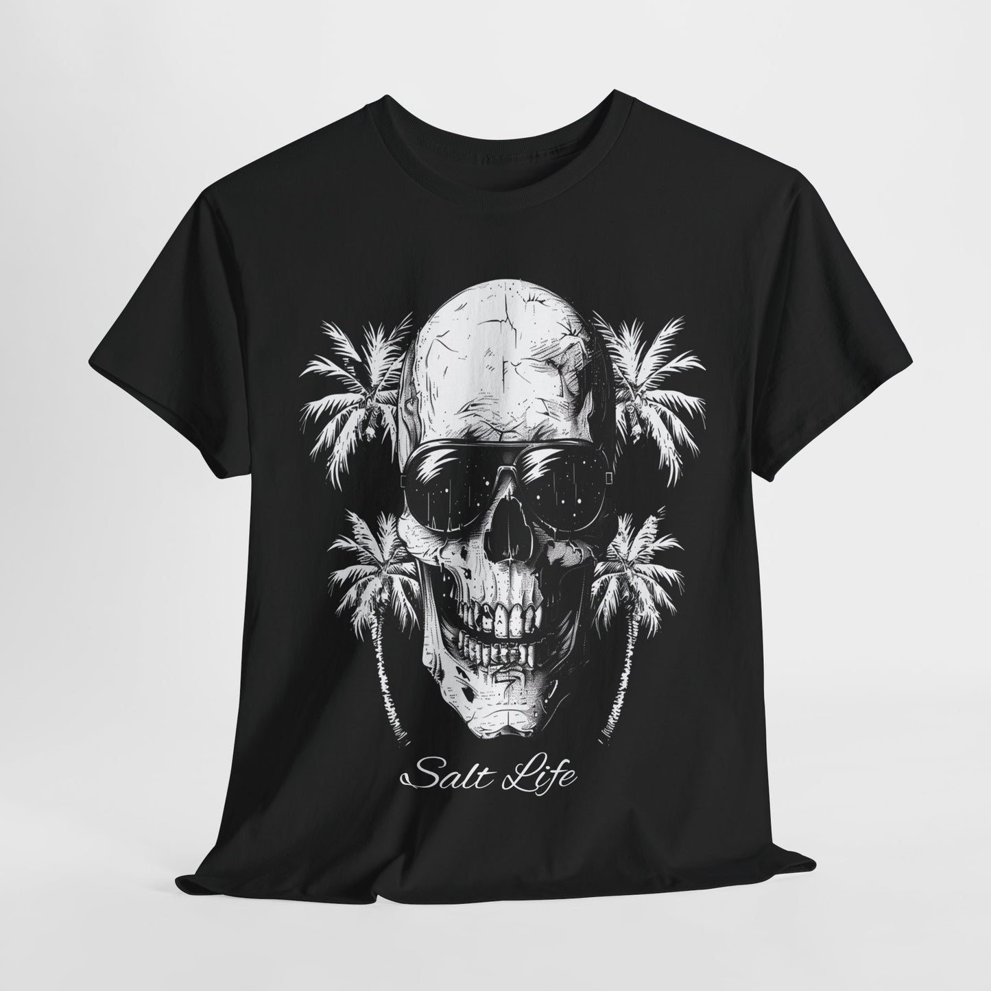 Salt Life Skull Beach Vibes Unisex Heavy Cotton Tee