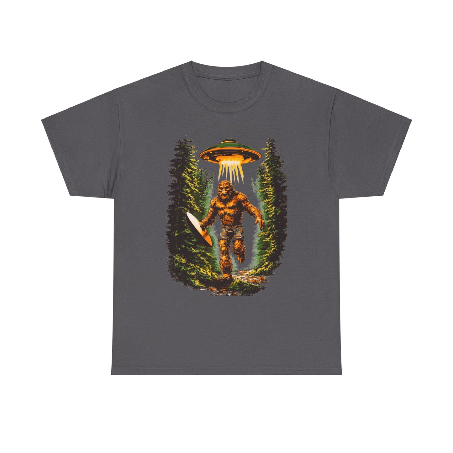 Sasquatch Abduction Unisex Heavy Cotton Tee