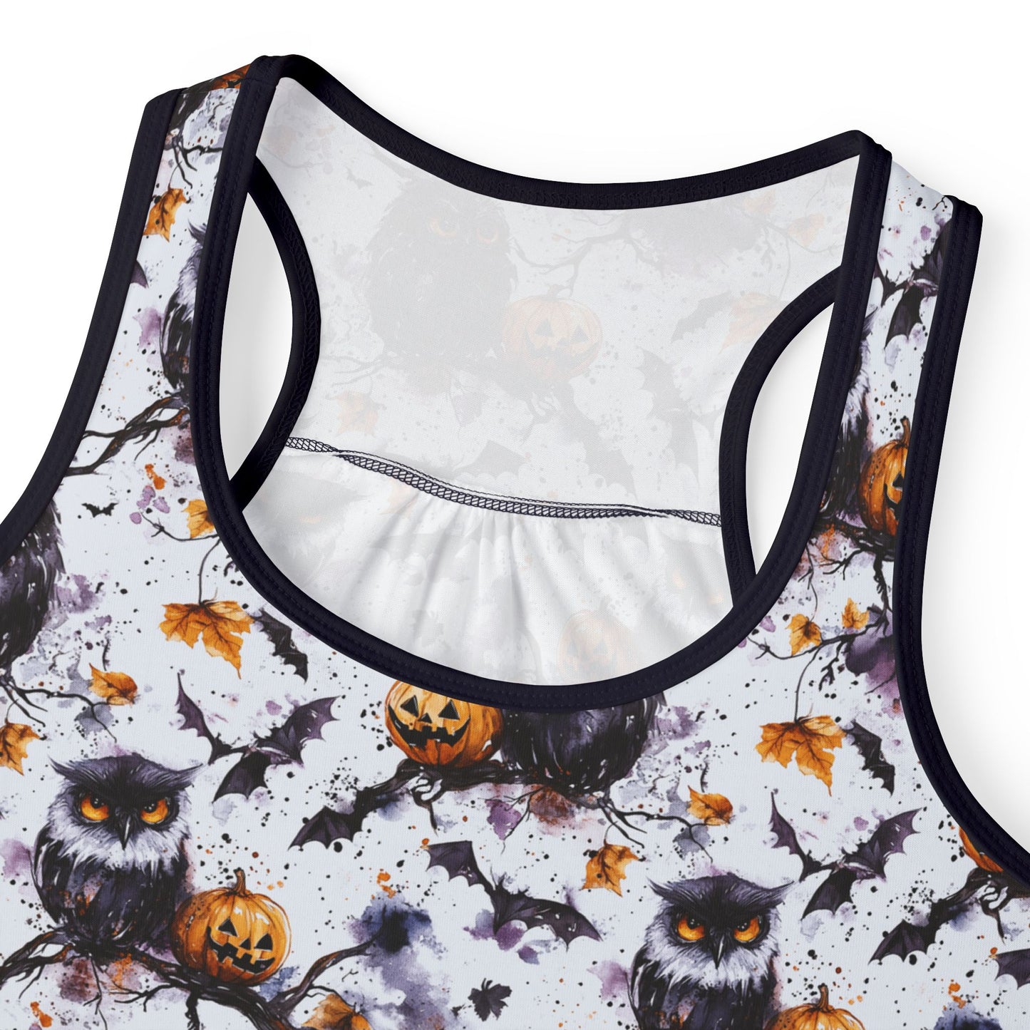 Halloween Owl Pattern Women's Tank Top