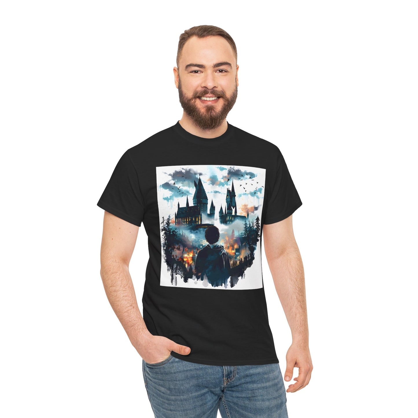 Fitzboyzprintz Magic & Mystery Basic Unisex Fashion Heavy Cotton Fabric Graphic Tee Shirt